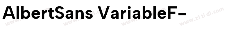 AlbertSans VariableF字体转换